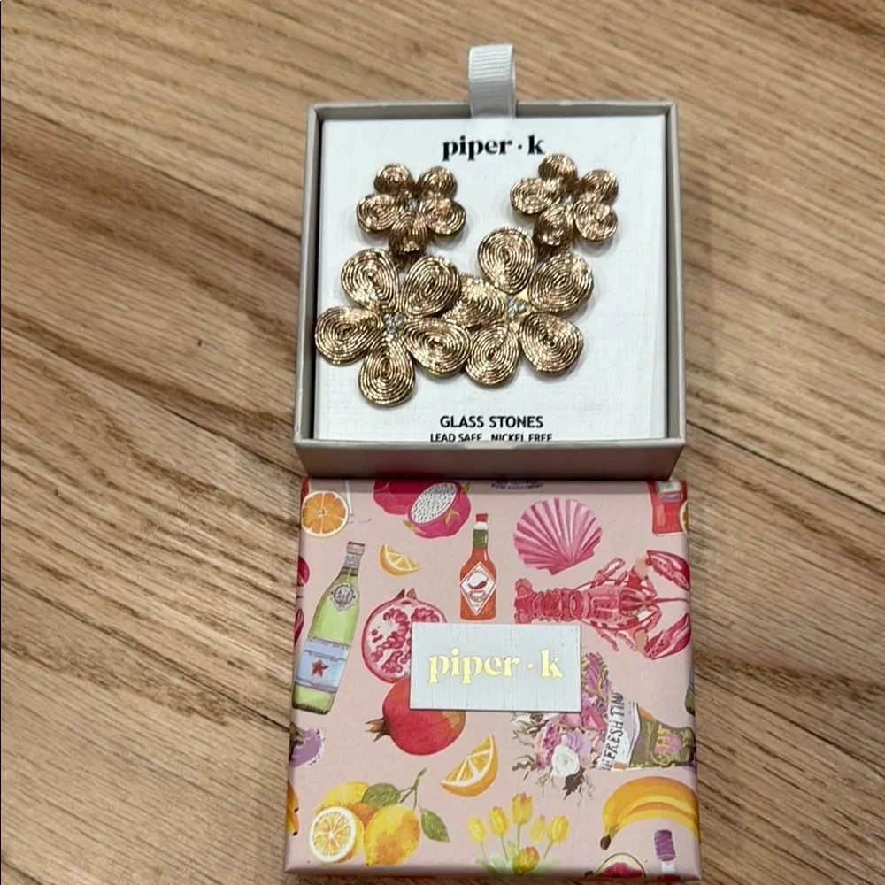 Piper K Flower Earrings  - GIFTING READY! - Picture 3 of 3